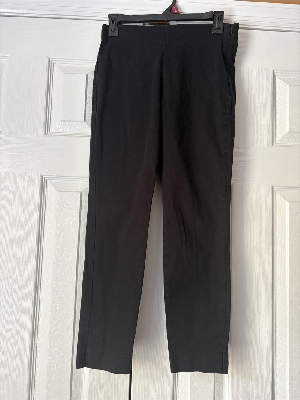 Old Navy Black Stretch Pull On Dress Pants - Straight Leg C2